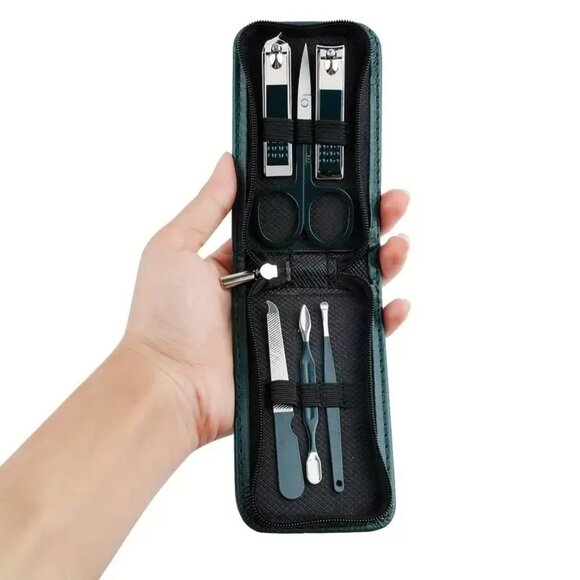Piece Professional Manicure and Pedicure Tool Set Nail Clippers Cutters Pusher - Picture 4 of 10